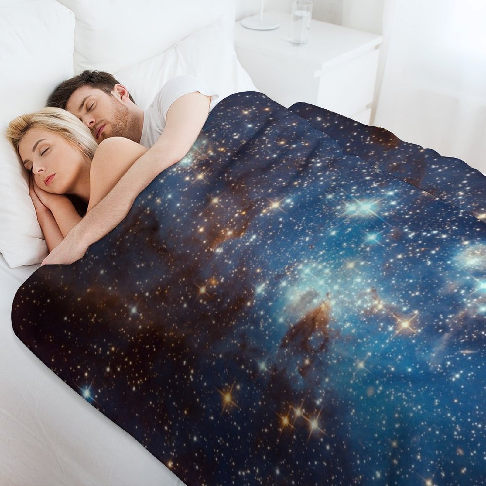 Cobertor Decorativo Azul Nebul - Space Blanket Heavy avaliação e preço