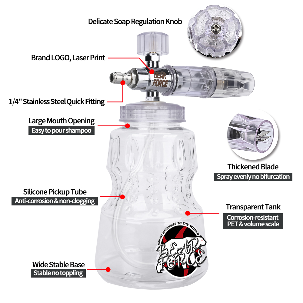 Lança de espuma de alumínio pa - Bear Spray Clip avaliação e preço